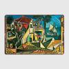 Pablo Picasso Mediterranean Landscape 1953 Metal Sign Cinema Living Room Cave Pub Printing Plates Tin Sign Posters