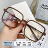 New Anti Radiation Oversized Frame Myopia Glasses Shades For Woman Man Transition Photochromic Eyeglasses Replaceable Lens Women