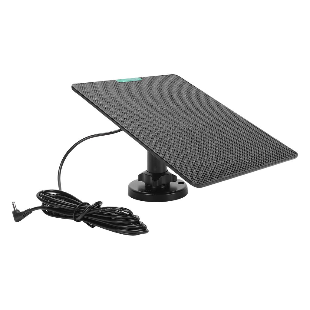 Solar Panel Charger 10W ETFE and Monocrystalline Silicon High Temperature Proof DC3.5 Interface Camera Doorbell Solar