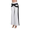 Женские лоскутные расклешенные брюки со средней талией и широкие брюки для йоги