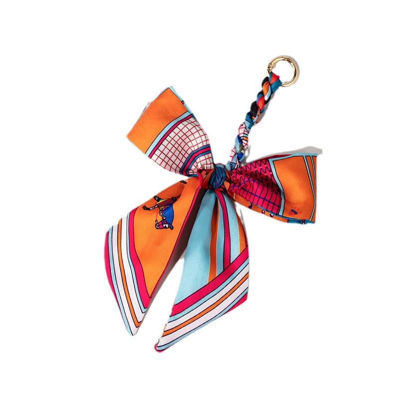 Detachable Bowknot Scarf Ribbon Bag Strap Charm