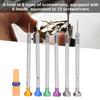 6pcs Silver Watch Screwdriver Aluminum Construction Watch Repair Tools  Watchmaking
