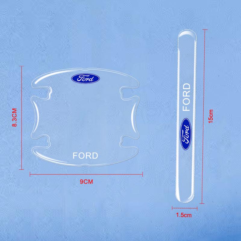 Car Door Handle Bowl Anti-Scratch Sticker Anti-Collision Strip For Ford Escape Kuga Mondeo Ecosport Fiesta Focus 2 3 MK1 MK2