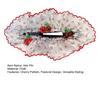 Hair Pin Strong Clamping Force Transparent Mesh Lace Clip with Cherry Decoration Half-Tied