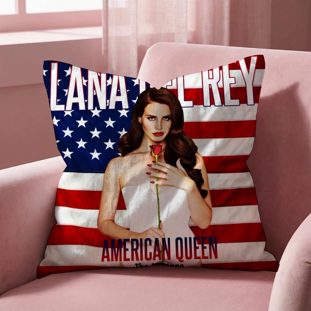 Чехол для подушки Singer L-Lana Del Rey, многоцелевой, для дома и автомобиля - Двусторонний, мягкий и прочный, для повседневного использования