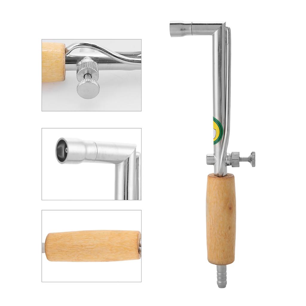 Регулируемая газовая горелка с деревянной ручкой, сварочная горелка для изготовления ювелирных изделий, паяльный инструмент (S)