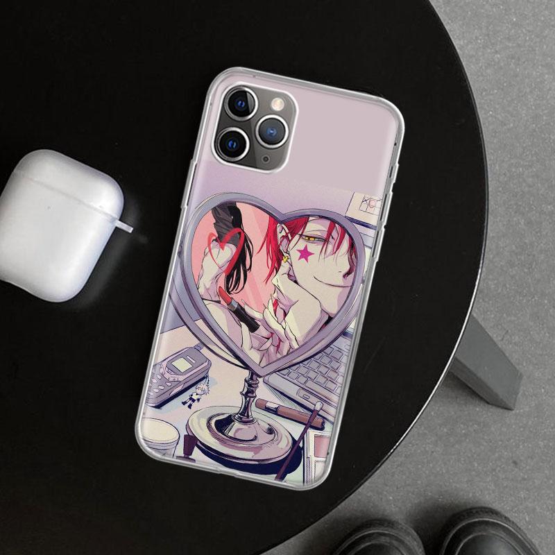 Чехол для телефона Huner X-Hunters Hisoka для iPhone 11 12 13 Mini 14 15 Plus 16 Pro Max 17 Air 7 8 + SE Арт Индивидуальный Fundas 11