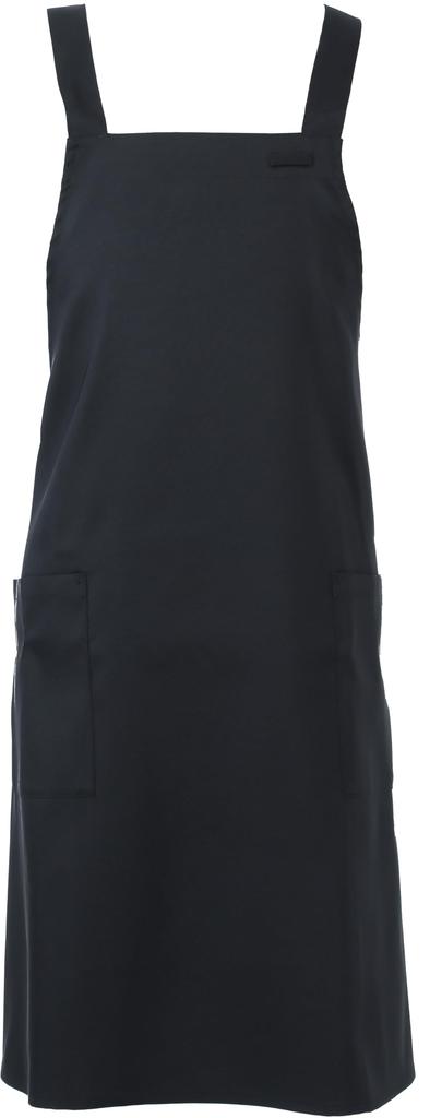 Bib Apron Bib Apron GT7013 Unisex Restaurant Uniform Black L [Seven Uniform] H-Shaped