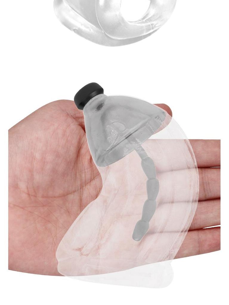 SM Электрический шок Кольцо целомудрия для лошадиного глаза: Мужское тренировочное и ограничивающее устройство для кульминации