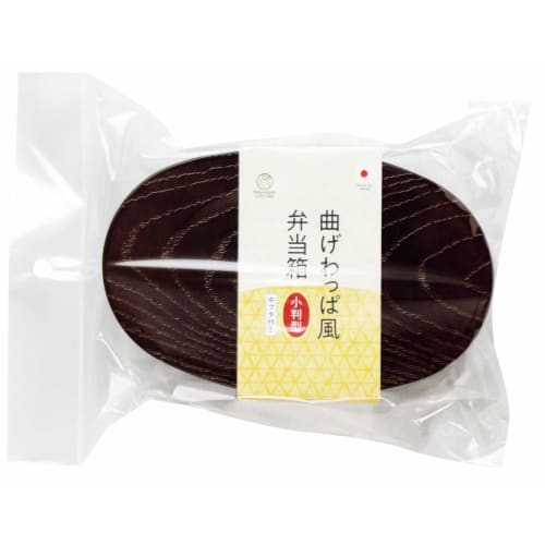 Kakusee Magewappa-style Bento Box, Oval, 500ml, Made In Japan, Dishwasher and Microwave Safe, Inner Lid with Elastic Band, Stylish, Slim, Single Tier,