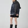 YUTHENTIC Check Sleeve Muffler Black Check AX5XF8502D