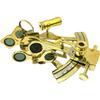 Brass Sextant Shinny Collectible Nautical Gift Decorative Showpiece - 12 Cm  (Brass, Gold, Black)