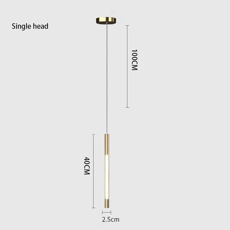 Минималистская длинная светодиодная люстра с подвесным светильником для спальни, гостиной, обеденного стола, коридора, домашнего декора, подвесной мебели, светильники