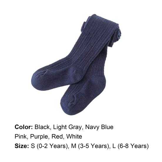 Kids Toddler Baby Girls Solid Warm Cotton Tights Stockings Pantyhose Pants Socks