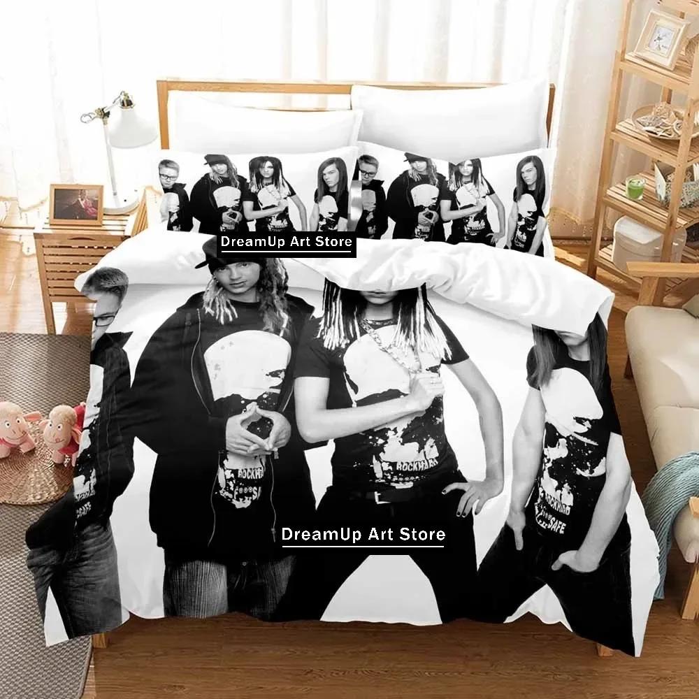 Band Tokio Hotel Bedding Set Quilt Cover Bed Cover with Pillowcase Twin Single Queen King Size Boys Adult Home Textile