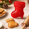 Food Grade Christmas Mini Pie Press Mold Snowman Sleigh Chocolate Cake Baking Tool Gift Giving