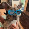Dog Sunglasses Exquisite Shape Ultra-Light PC Love-Heart Shaped Doggy Sunglasses Pet Goggles