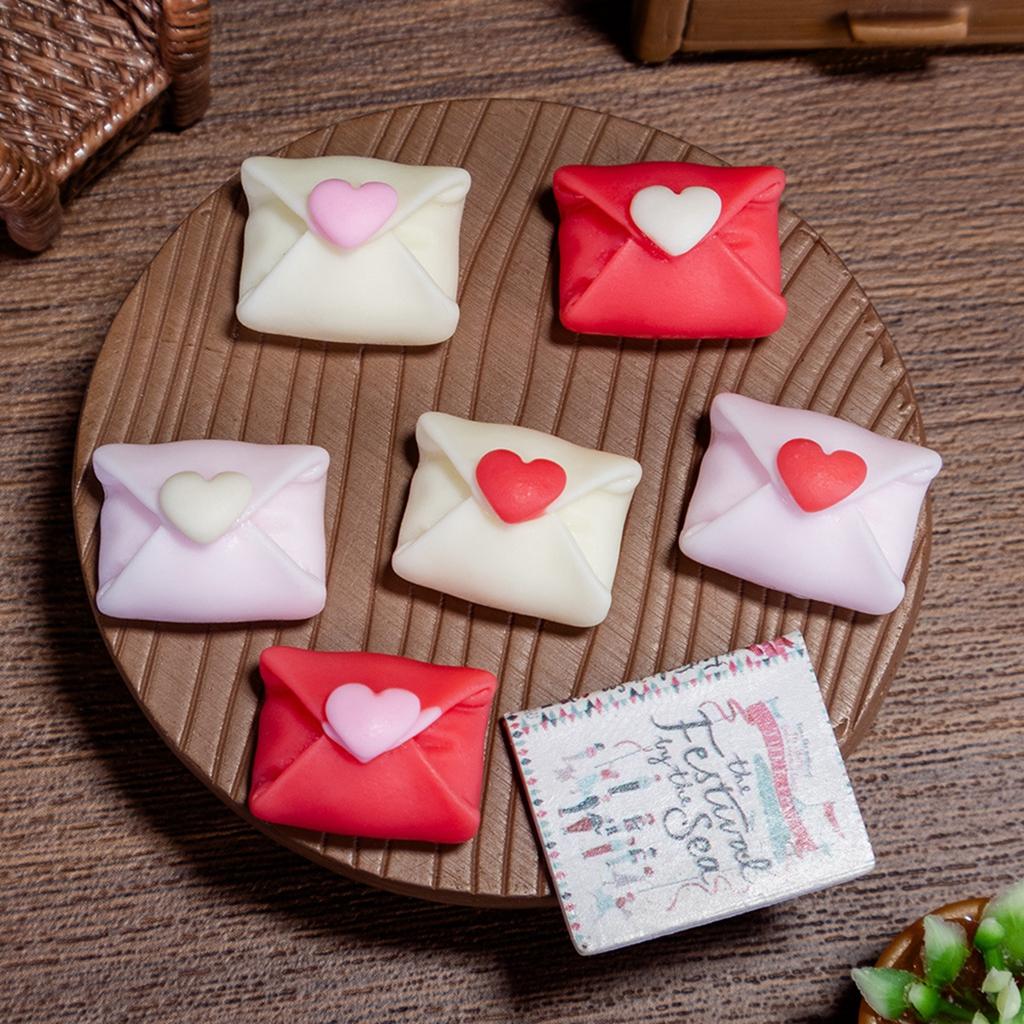 10-300 Play Scene Decoration Mini Colored Envelope Series Flat Back Manicure Parts Embellishments For Hair Bows Accessorie Toys
