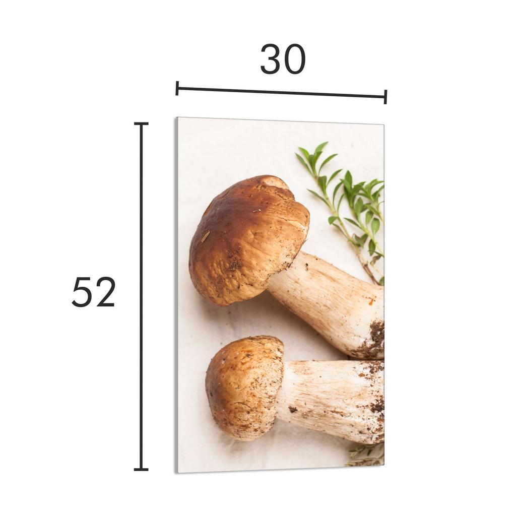 SZKLANA DESKA DO KROJENIA 30x52 Grzyby