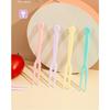 New Fruit Fork Set Disposable Plastic Two Toothed Household Cake and Dessert Fork