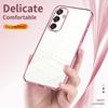 Чехол для Samsung Galaxy S25 с гальваническим покрытием и мягкой ТПУ крышкой