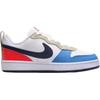 Nike Court Borough Cushioning Abrasion Resistant Breathable Low Top Kids' Skateboarding Shoes White Blue Sneakers DV5456-124