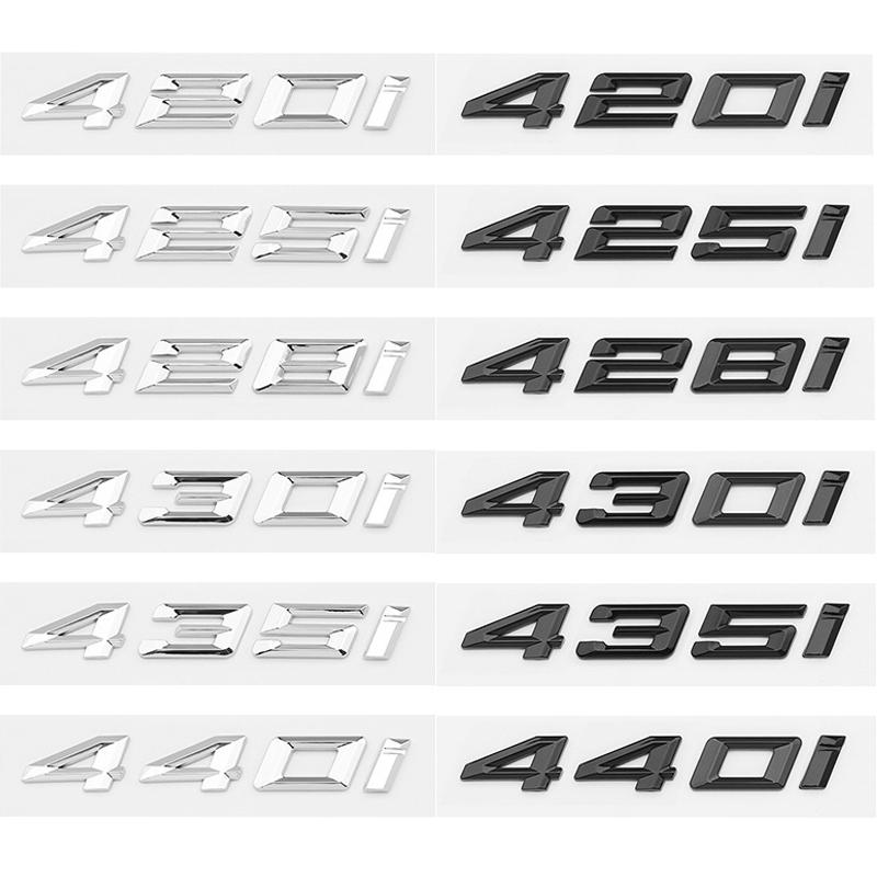 BMW Logo ABS Car Sticker Badge Decal 420i 425i 428i 430i 435i 440i Body Trunk Decor Adhesive Lettering Emblem ps2