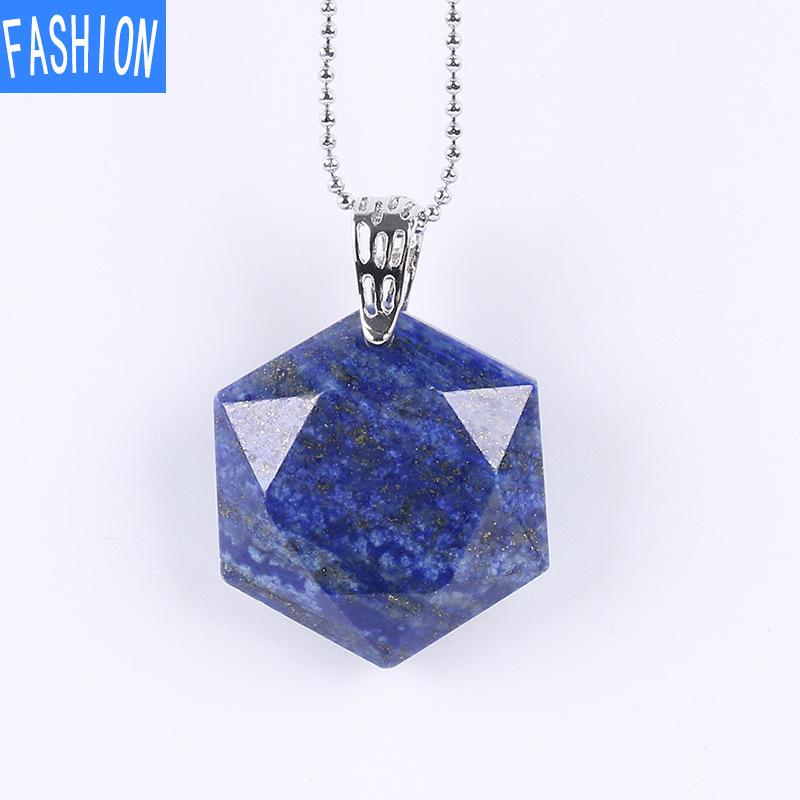 Звезда Давида срезанный угол натуральный полудрагоценный камень шестиконечная звезда иудаизм кристалл кулон ожерелье