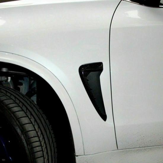 Carbon Side Marker Fender Air wing Vent Trim M Cover For 2014+ BMW F15-X5 X5 35I