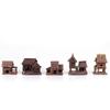 Aquarium Micro Landscaping Ornaments Ceramic House Thatched Hut Bamboo Building Fish Tank Decoration