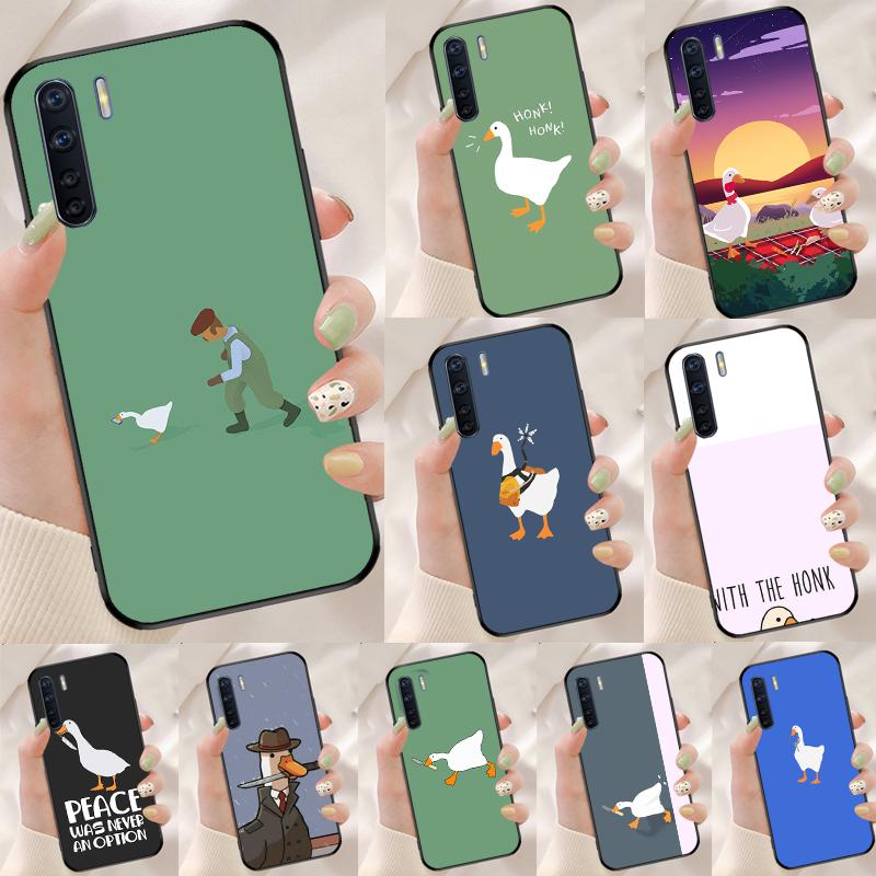 Cartoon Cute Goose Game Case For Oppo A78 A98 A79 A18 A38 A58 A40 A60 A80 A16 A76 A96 A15 A74 A94 A54 A17 A77 Cover
