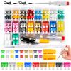 306PCS Car Fuse Kit 5A/10A/15A/20A/25A/30A/35A Amplifier with Box Clip Combination Car Blade Fuse Set with Circuit Electric Pen