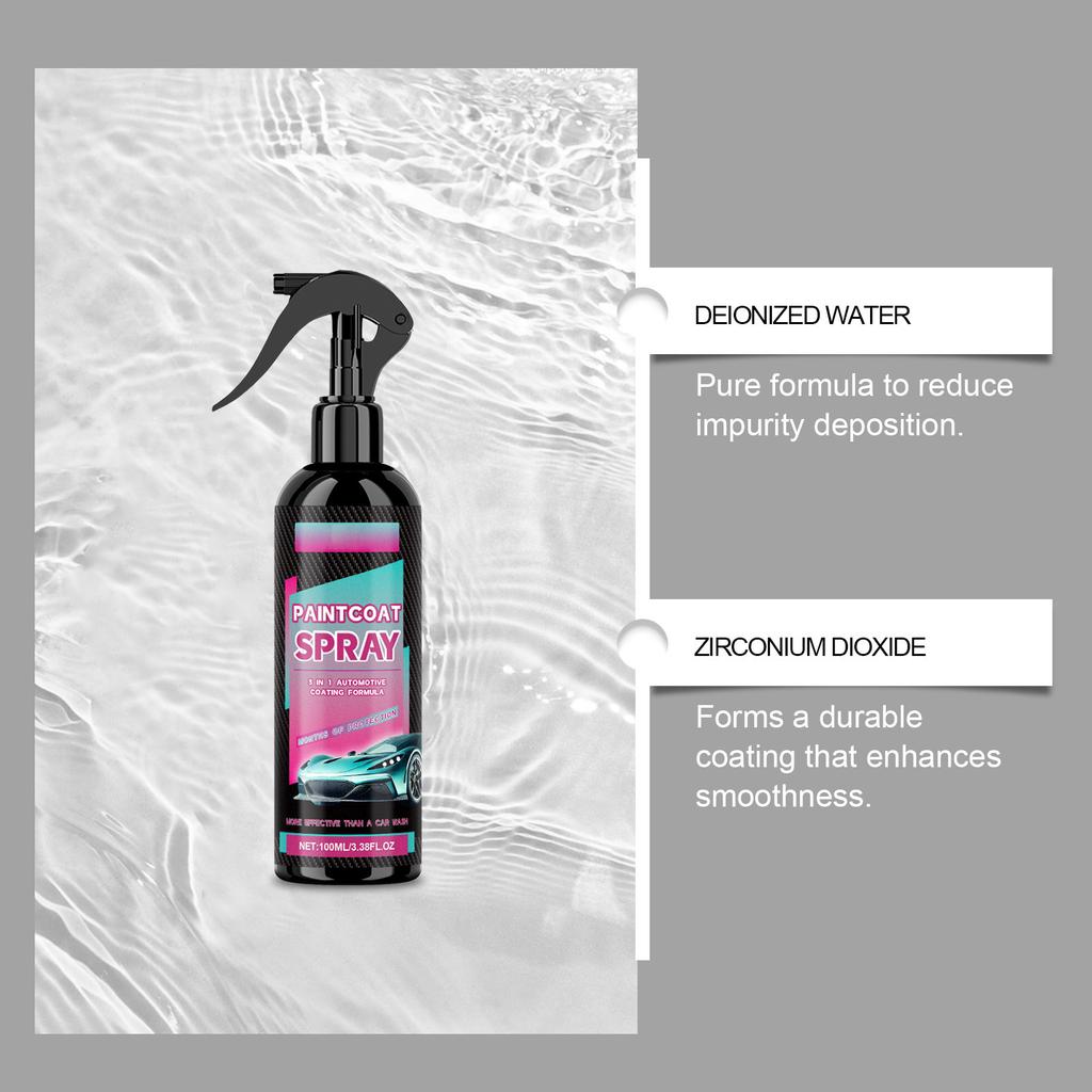 Автомобильный спрей-покрытие Автомобильное покрытие краской Спрей-покрытие Легко полируется и обслуживается, устойчив к грязи 100 мл