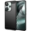For Xiaomi Poco F6 5G/Redmi Turbo 3 5G Case Carbon Fiber Texture TPU Slim Phone Cover