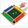 Wood Four Sided 10 Numbers Board Game Set Dice Table Entertainment Board Game Toy for Family Adults
