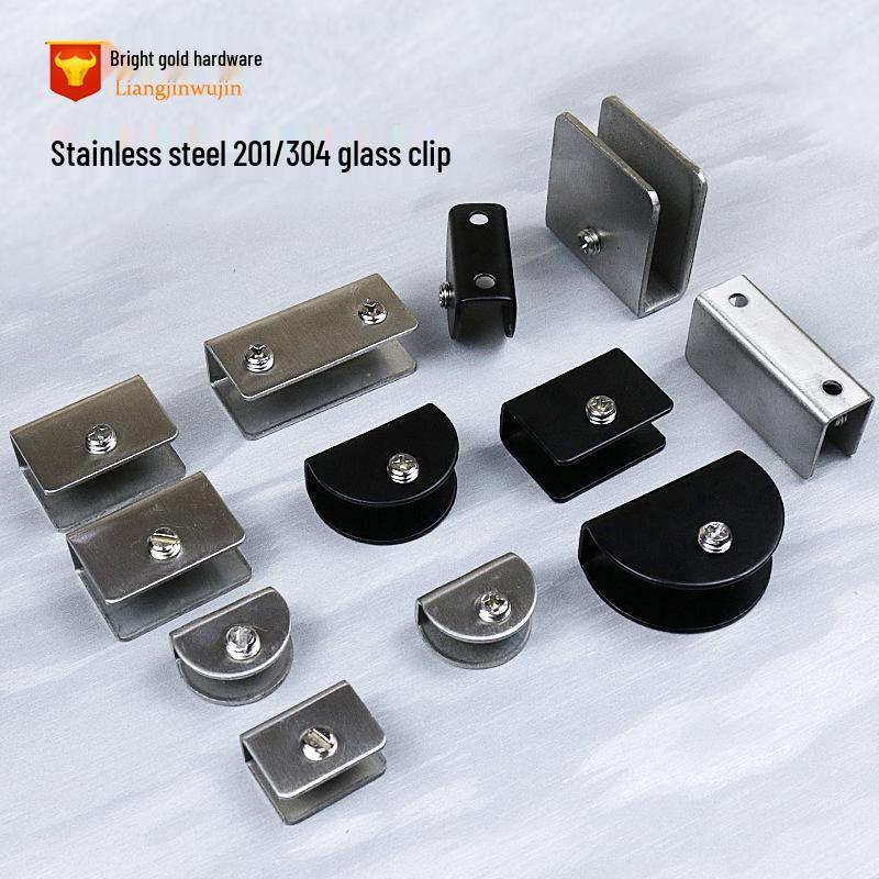 Полукруглый зажим-держатель для стеклянной полки из нержавеющей стали 304