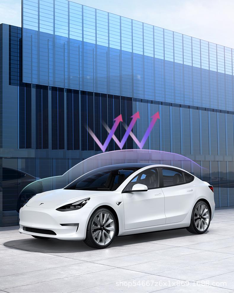 Солнцезащитный козырек "Ледяной кристалл" для Tesla Model Y, L и 3 - 99% защита от УФ-лучей, теплоизоляция, защита от затемнения