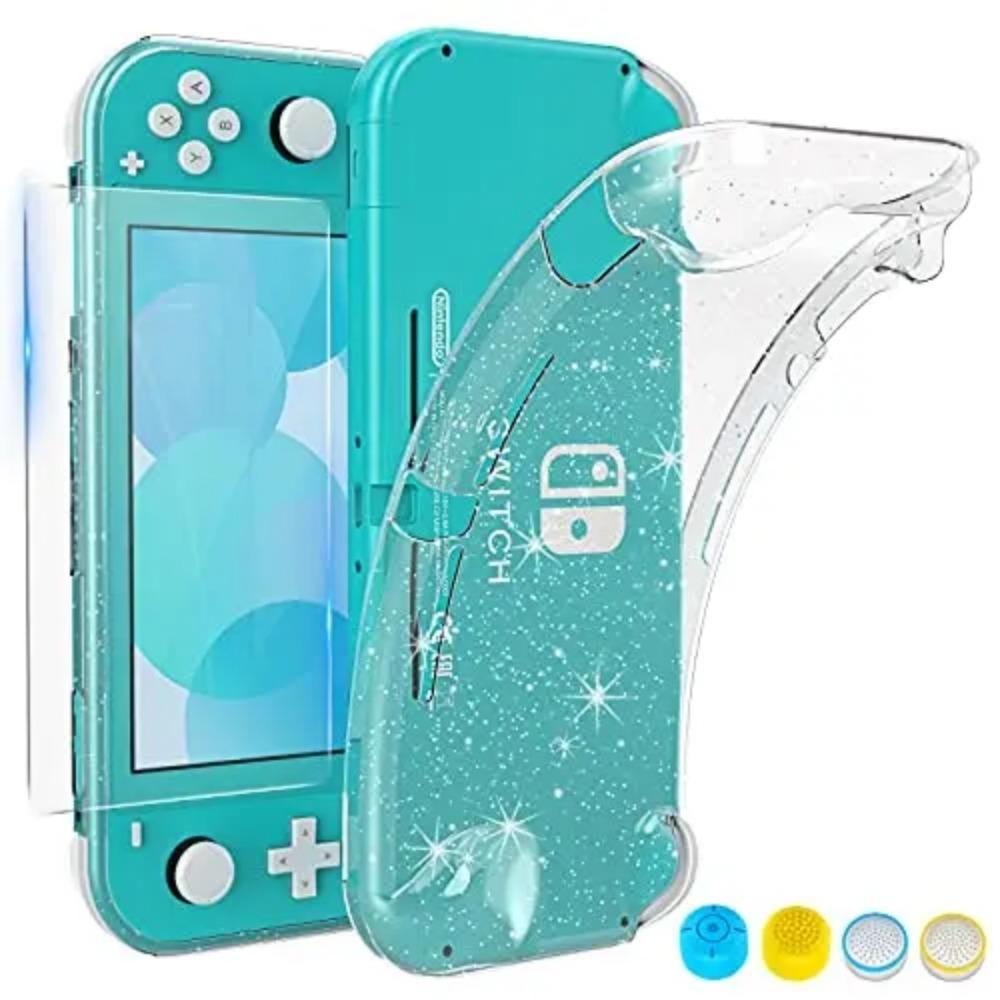 Совместимость с колпачками клавиш Nintendo Switch Lite и защитной стеклянной пленкой TPU для Switch Lite с защитой от царапин и пыли