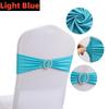 New 50-10PCS Elastic Chair Knot Wedding Decoration Buckle Sashes Back Cover Mariage Hotel Home Seat Elegant Modern Ribbon Decors