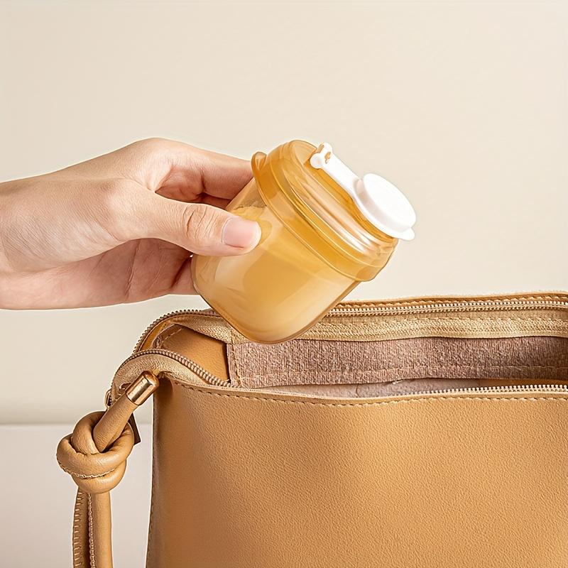 1 шт. Портативный диспенсер для смеси с крышкой, защищающей от проливания, и управлением в одно касание - Контейнер для кормления с мерной шкалой и прорезью для ложки