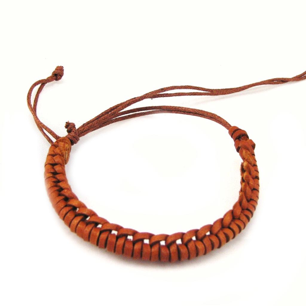 Les Trésors De Lily [F4438] - Bracelet Ethnique 'Bali' Marron