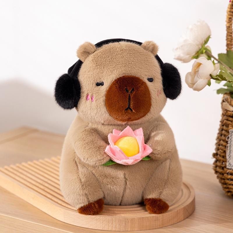 The New Capybara Doll Kapibara Is Calm and Dolphin Creative White-faced Monk Monkey Plush Toy
