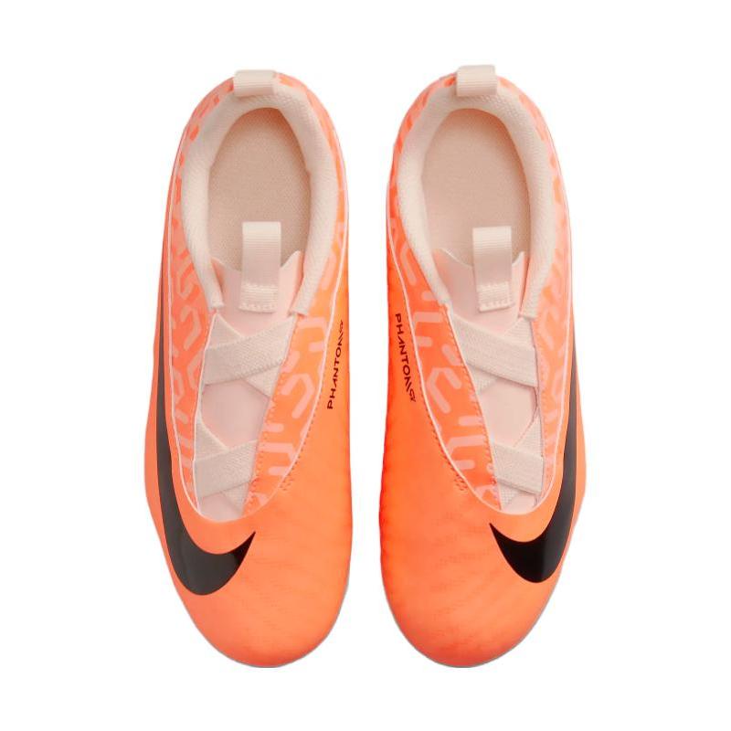 Nike Академия Phantom GX Jr.. Футбольные бутсы для детей Phantom GX Academy, нескользящие, низкие, оранжево-черные, детские кроссовки DZ3494-800
