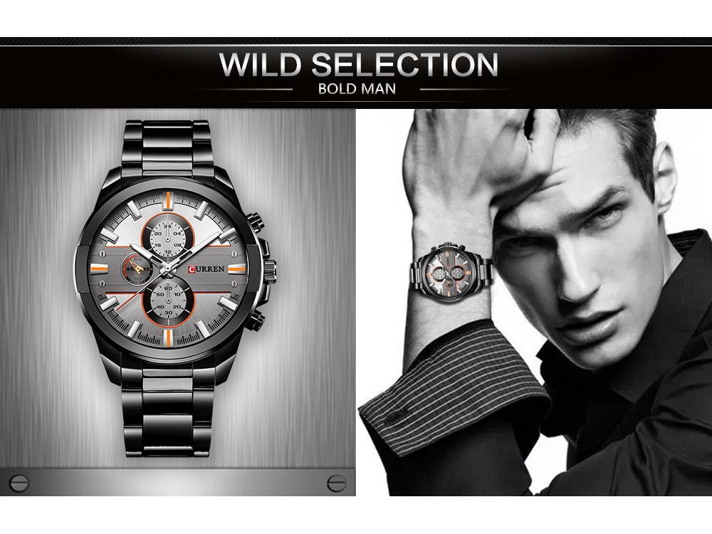 CURREN 8274 Men's Waterproof Business Casual Wristwatch