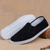 Black Multi-layer Cotton Sole Manual Shaolin Monk Wushu Training Shoes Tai Chi Martial Arts Cloth Shoes Kung Fu Sports Sneakers