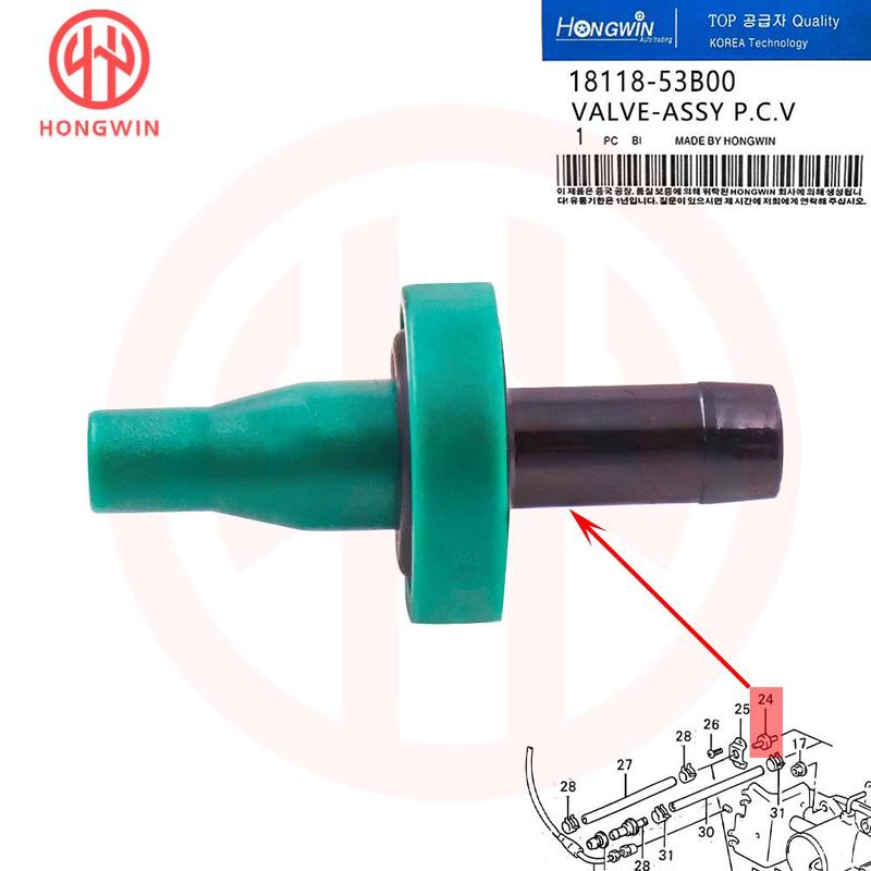 1/10PCS 18118-53B00 PCV Valve For Suzuki Cultus Crescent Escudo Esteem Sidekick Swift Vitara TD01V AC35S AJ14S AF34S TA01W