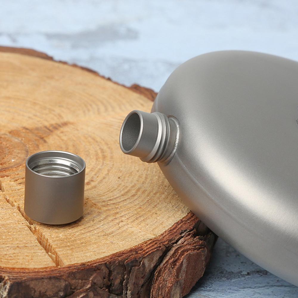 170 мл Герметичная титановая фляга для алкоголя, виски, вина для активного отдыха, кемпинга, пеших походов, путешествий, пикника