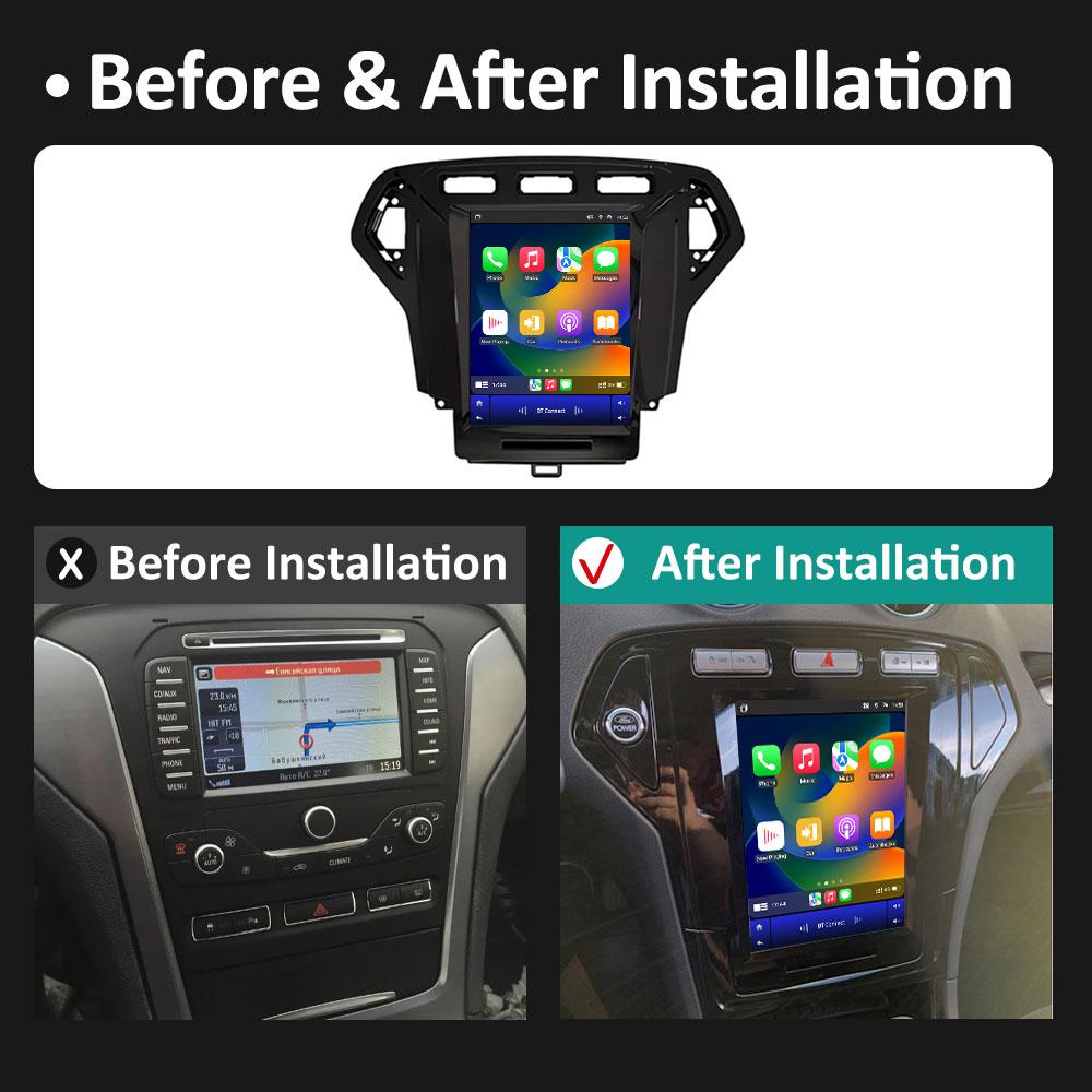 Автомобильный аудиоплеер Android Auto Wireless Carplay для Ford Mondeo 4 2006 2007 2008 2009 2010 Вентилятор охлаждения DSP Stereo Bluetooth WIFI