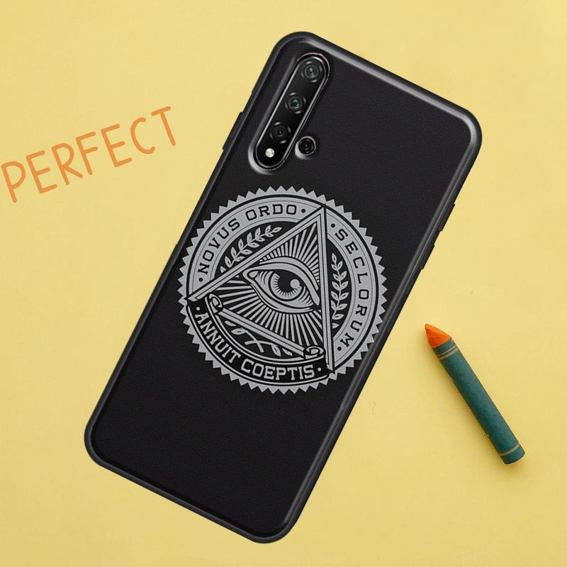 Логотип Символ Масонства Для Huawei Nova 12s 11i 7i 8i 12i Y73 Y70 Y90 Y60 Y72 Y61 Y91 9 10 SE P40 Lite P30 Pro Чехол