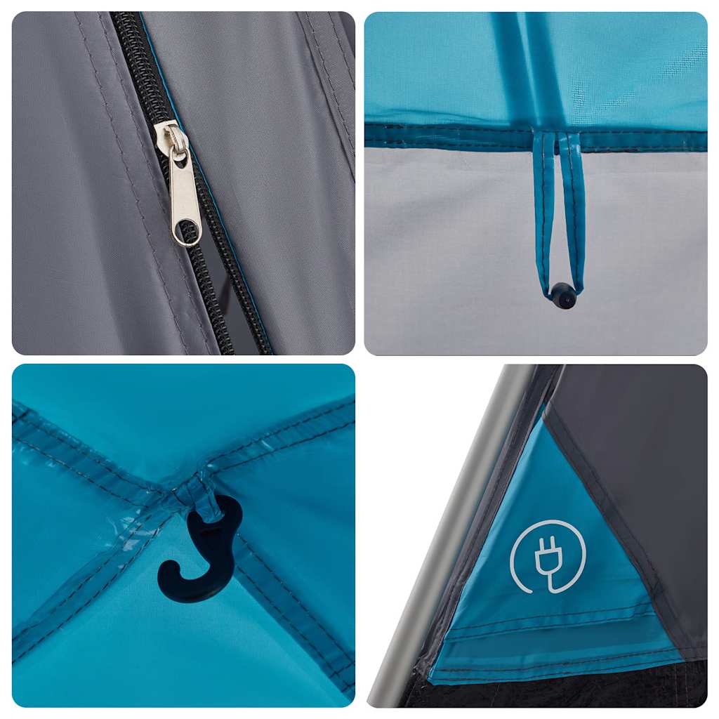 Dome Family Tent for 6 Persons Blue Quick Release System